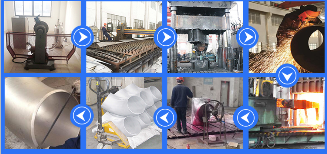 el manufacturering del codo inoxidable de acero de las colocaciones 90D de la tubería de acero de la Extremo-soldadura 316L de carbono